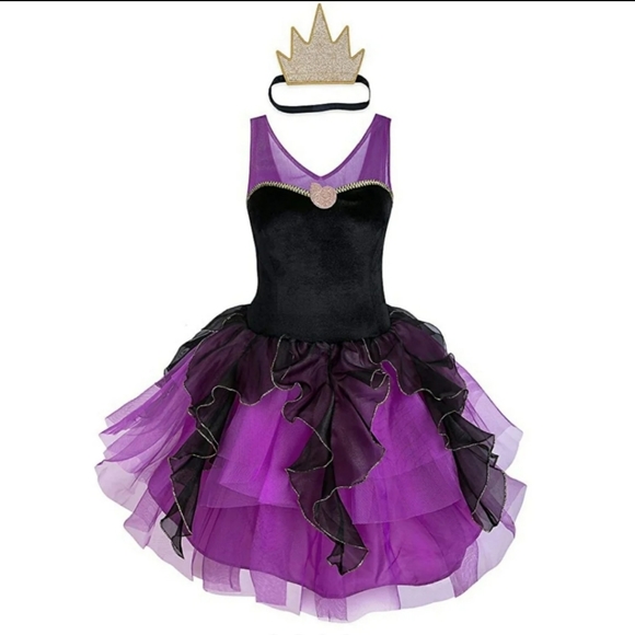 Disney Other - XL Disney Ursula Tutu Costume with Crown Disney Other - XL Disney Ursula Tutu Costume with Crown